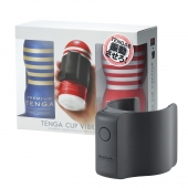 Набор Tenga Cup Vibrator 1st Set: вибратор Cup Vibrator, мастурбатор Original Vacuum Cup, мастурбатор Premium Original Vacuum Cup - Tenga - в Стерлитамаке купить с доставкой