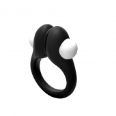 Черное эрекционное кольцо Zippy Vibrating Ring With Bullet - Adrien Lastic - в Стерлитамаке купить с доставкой