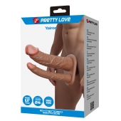 Реалистичная полая насадка на член для двойного проникновения Yairon - 17,5 см. - Baile - купить с доставкой в Стерлитамаке