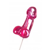 Розовый леденец в форме члена со вкусом айриш крим - 80 гр. - Sosuчki - купить с доставкой в Стерлитамаке