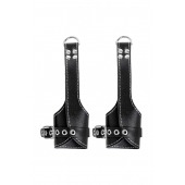 Черные подвесы с белой строчкой - Pecado - купить с доставкой в Стерлитамаке