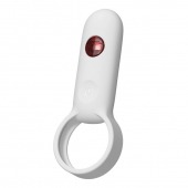 Белое эрекционное виброкольцо с пультом ДУ - Youvic - в Стерлитамаке купить с доставкой