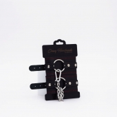Черно-красные кожаные оковы - Crazy Handmade - купить с доставкой в Стерлитамаке