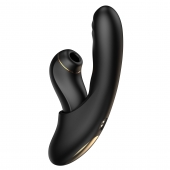 Черный вибратор с возвратно-поступательными движениями и вакуумом Fatima - 19,2 см. - BeYourLover купить в Стерлитамаке с доставкой в Orgasmix.ru Черный вибратор с возвратно-поступательными движениями и вакуумом Fatima - 19,2 см. - BeYourLover