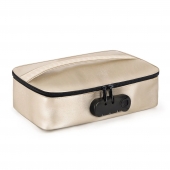 Золотистая сумочка для хранения игрушек Discreet Box - Dorcel - купить с доставкой в Стерлитамаке