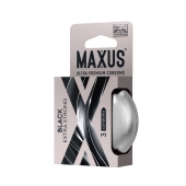 Черные утолщенные презервативы MAXUS Extra Strong с железным кейсом - 3 шт. - Maxus - купить с доставкой в Стерлитамаке