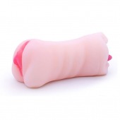 Телесный двусторонний мастурбатор - вагина и ротик - Boys of Toys - в Стерлитамаке купить с доставкой