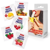 Набор из 5 саше съедобных смазок Tutti-Frutti - Биоритм - купить с доставкой в Стерлитамаке