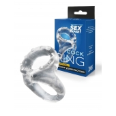Прозрачное двойное эрекционное кольцо - Sex Expert - в Стерлитамаке купить с доставкой
