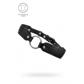 Черный кожаный чокер-ошейник со скруглёнными углами - Pecado - купить с доставкой в Стерлитамаке