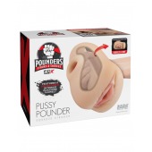Телесный мастурбатор-вагина Pussy Pounder Squeeze Stroker - Pipedream - в Стерлитамаке купить с доставкой