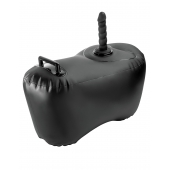 Черное надувное кресло с платформой для фиксации дилдо Body Dock Inflatable Love Seat - Pipedream - купить с доставкой в Стерлитамаке