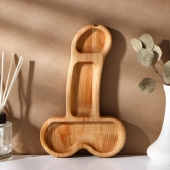 Деревянное блюдо для подачи в форме члена (25 х 16,5 х 1,7 см) - Сима-Ленд - купить с доставкой в Стерлитамаке