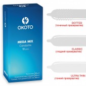 Презервативы OKOTO Mega Mix - 18 шт. - Sitabella - купить с доставкой в Стерлитамаке