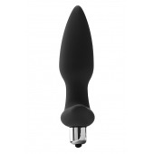 Черная анальная вибропробка FantASStic Vibrating Plug - 14 см. - Dream Toys
