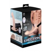 Телесный полый страпон с вибрацией Erection Agents - 24,1 см. - NMC - купить с доставкой в Стерлитамаке