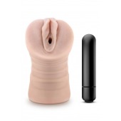 Телесный мастурбатор-вагина Ayumi с вибрацией - Blush Novelties - в Стерлитамаке купить с доставкой