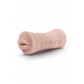 Телесный мастурбатор-ротик Nicole Vibrating Masturbator - Blush Novelties - в Стерлитамаке купить с доставкой