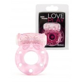 Розовое эрекционное виброкольцо с бабочкой - 1137 - в Стерлитамаке купить с доставкой