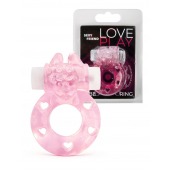 Розовое эрекционное виброкольцо в форме зайчика - 1137 - в Стерлитамаке купить с доставкой