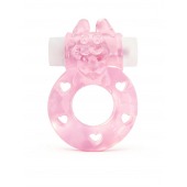 Розовое эрекционное виброкольцо в форме зайчика - 1137 - в Стерлитамаке купить с доставкой