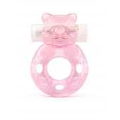 Розовое эрекционное виброкольцо в форме мишки - 1137 - в Стерлитамаке купить с доставкой