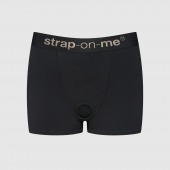 Черные трусики-боксеры для фиксации насадок Strap-on-me Harness Lingerie Allure - size L - Strap-on-me - купить с доставкой в Стерлитамаке