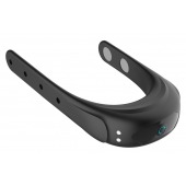 Черное эрекционное виброкольцо на ремешках - Boys of Toys - в Стерлитамаке купить с доставкой