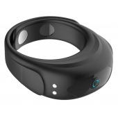 Черное эрекционное виброкольцо на ремешках - Boys of Toys - в Стерлитамаке купить с доставкой