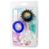 Набор из 3 эрекционных колец разного цвета и рельефа - Boys of Toys - в Стерлитамаке купить с доставкой