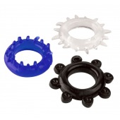 Набор из 3 эрекционных колец разного цвета и рельефа - Boys of Toys - в Стерлитамаке купить с доставкой