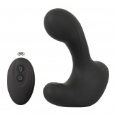 Черная анальная вибропробка с функцией расширения RC Butt Plug with 3 functions - Orion - в Стерлитамаке купить с доставкой