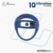 Синее интерактивное эрекционное виброкольцо Rank - Intoyou - в Стерлитамаке купить с доставкой