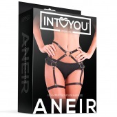 Черные стрепы на бёдра Aneir - Intoyou - купить с доставкой в Стерлитамаке