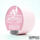 Розовый скотч для фиксации Non-Sticky Bondage Tape - 15 м. - Intoyou - купить с доставкой в Стерлитамаке