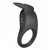 Черное перезаряжаемое виброкольцо Carlton - Baile - в Стерлитамаке купить с доставкой