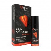 Жидкий вибратор Orgie High Voltage Strawberry - 15 мл. - ORGIE - купить с доставкой в Стерлитамаке