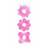 Комплект из 3 розовых эрекционных колец - Erowoman-Eroman - в Стерлитамаке купить с доставкой