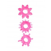 Комплект из трех розовых эрекционных колец - Erowoman-Eroman - в Стерлитамаке купить с доставкой