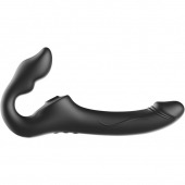 Черный безремневой страпон с 3 моторами - Ibiza - купить с доставкой в Стерлитамаке