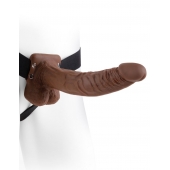 Полый мужской фаллопротез Hollow Strap-On with Balls - 24 см. - Pipedream - купить с доставкой в Стерлитамаке