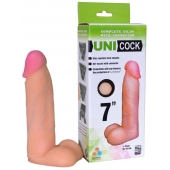 Фаллическая насадка Харнесс UNICOCK 7  - 19 см. - LOVETOY (А-Полимер) - купить с доставкой в Стерлитамаке