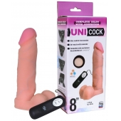 Фаллическая насадка Харнесс UNICOCK 8  с вибрацией - 20 см. - LOVETOY (А-Полимер) - купить с доставкой в Стерлитамаке