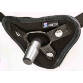 Страпон с 2 насадками и вибрацией UniStrap - 19 и 12 см. - LOVETOY (А-Полимер) - купить с доставкой в Стерлитамаке
