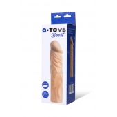 Насадка с ярко выраженной головкой и рельефным стволом - 19 см. - A-toys - в Стерлитамаке купить с доставкой