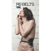 Пояс с клёпками Yona Black - Rebelts - купить с доставкой в Стерлитамаке