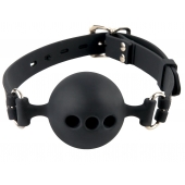 Силиконовый кляп-шар с отверстиями для дыхания Silicone Breathable Ball Gag Small - Pipedream - купить с доставкой в Стерлитамаке