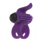 Эрекционное кольцо с подхватом мошонки и стимуляцией клитора Bullet Lastic Ring - Adrien Lastic - в Стерлитамаке купить с доставкой