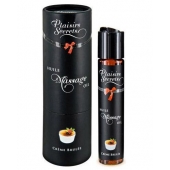 Массажное масло с ароматом крем брюле Huile de Massage Gourmande Creme Brulée - 59 мл. - Plaisir Secret - купить с доставкой в Стерлитамаке