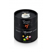 Массажная свеча с ароматом бубль-гума Bougie de Massage Gourmande Bubble Gum - 80 мл. - Plaisir Secret - купить с доставкой в Стерлитамаке